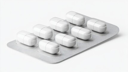 White pills in blister pack