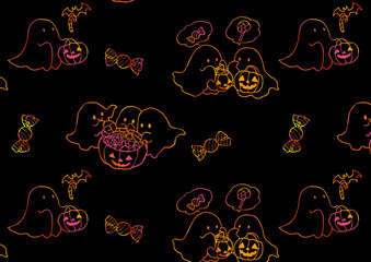 可愛いオバケのハロウィン壁紙2