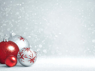 Christmas themed presentation background plate