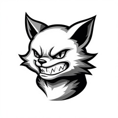 Obraz premium Cool Black Cat Mascot Sticker