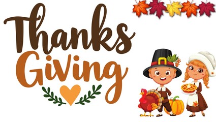 Traditional Thanksgiving Day celebration with festive autumn decorations, roasted turkey, pumpkins, candles, and seasonal food on a wooden table. Warm and cozy holiday atmosphere representing family g