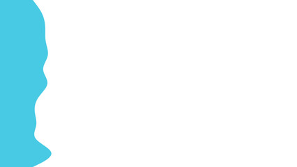 Modern abstract blue wavy shape on a clean white background. Ideal for digital presentations, branding, product display, or a fresh graphic design element.