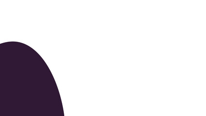 Minimalist background featuring a dark purple curved shape on a clean white surface, offering ample copy space. Ideal for modern graphic design, branding, or contemporary web layouts.