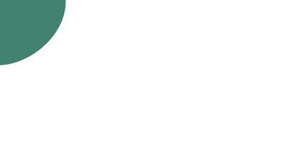 Minimalist design with a dark teal quarter circle on a crisp white background, providing clean copy space. Ideal for modern branding, business presentations, or lifestyle content.