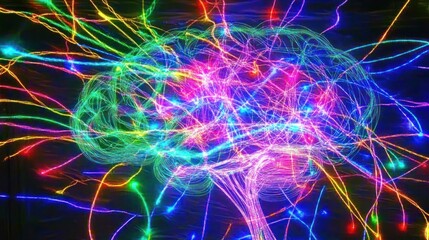 Vibrant Neural Network: A Colorful Depiction of Brain Activity and Connectivity