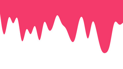 Vibrant pink liquid dripping down against a clean white background, creating an abstract and dynamic visual. Ideal for backgrounds, banners, or creative graphic design projects.