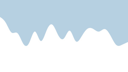 Gentle blue wavy shape against a white background, suggesting calmness or flowing liquid. A clean, modern graphic design element.