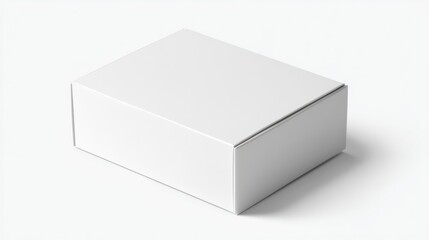 Naklejka premium Blank white cardboard box