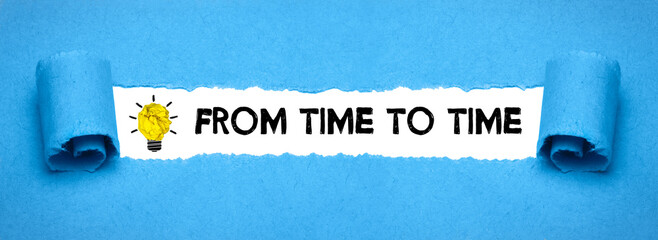 from time to time