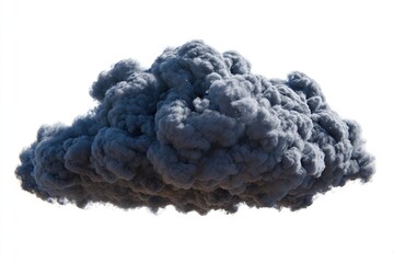 A large, dark gray cumulonimbus cloud