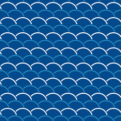 Fototapeta premium waves seamless pattern vector design
