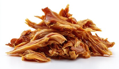 Pile of shredded, browned chicken