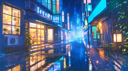 night view of the city