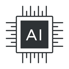 Abstract ai microchip design with circuitry elements