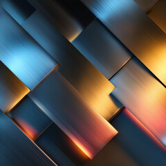 abstract metal background with rays