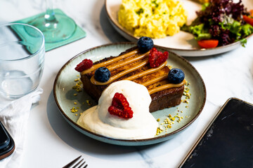 Gourmet Breakfast with Croissants, Scrambled Eggs, Salad, and Fresh Juice – Morocco October 2025