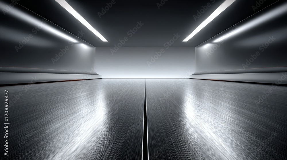 Poster illuminated hallway architecture, a captivating blend of light and structure design.