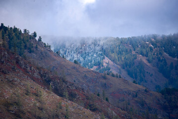 morning in the mountains