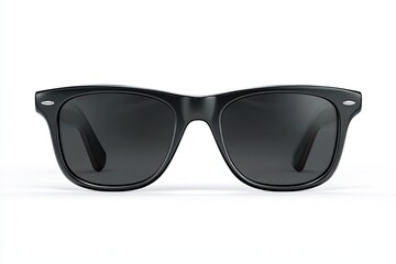 Black sunglasses, front view,  classic style