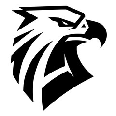 Silueta de logotipo de águila moderna