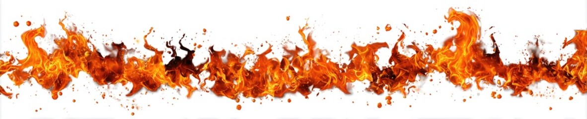 Abstract graphic of fire flames against a white background