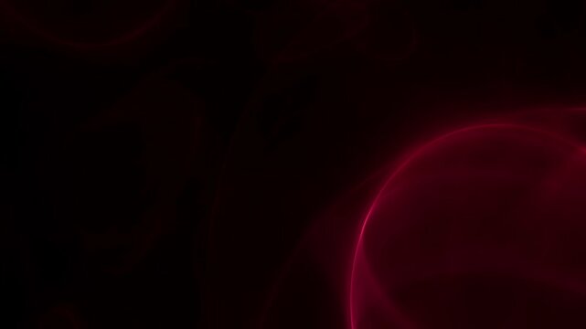 Sich langsam ausdehnende transparente rote Blase vor schwarzem Hintergrund &ndash; faszinierende Darstellung moderner Chemie, Technologie Forschung und Wissenschaft in dynamischer &Auml;sthetik