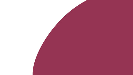 Abstract graphic design featuring a vibrant burgundy curved shape on a clean white background, ideal for modern branding, presentations, or digital layouts.