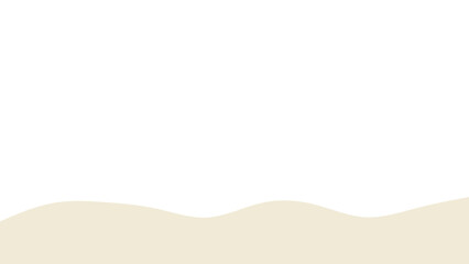 Minimalist background featuring soft, undulating beige waves against a clean white space, ideal for serene design, branding, or product showcase.