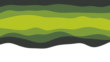 Obraz premium Dynamic abstract background with undulating green layers, evoking natural landscapes and organic design. Perfect for environmental themes, modern branding, or fresh concepts.