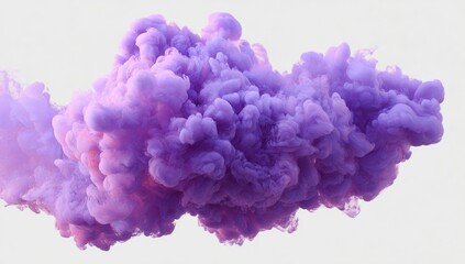 Obraz premium Abstract cloud of vibrant purple smoke