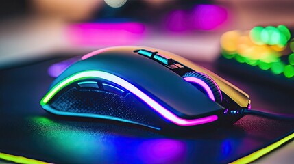 Gaming mouse with vibrant LED lights