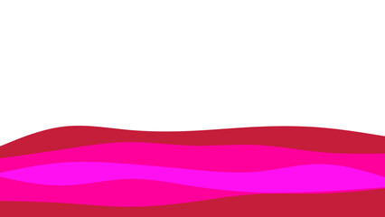 Vibrant abstract design featuring smooth, flowing wavy lines in shades of pink and red against a crisp white background. Ideal for modern graphic projects and digital backgrounds.