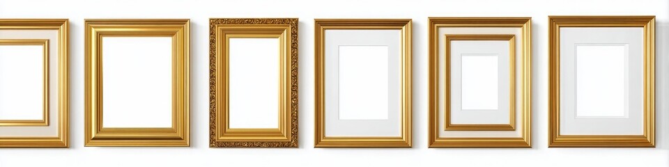 Gold picture frames