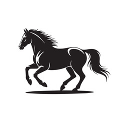 Black and White Horse Sketch