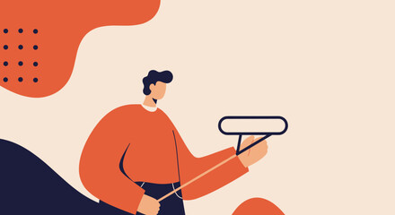 Person working remotely on laptop with a plant, representing productivity, online learning, or a digital lifestyle. Ample copy space.