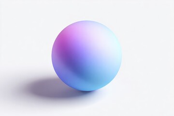 Single, vibrant sphere, gradient colors, light and shadow