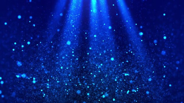 Magical Christmas Nativity Scene - Blue Star of Bethlehem Light Animation 4K Video Loop