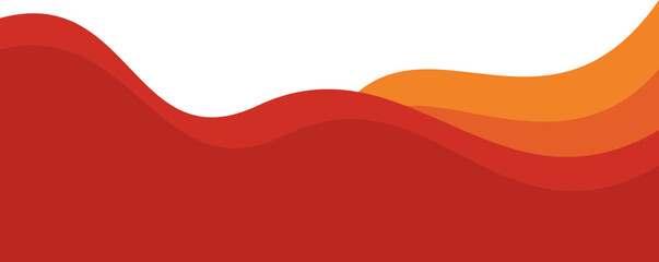 Abstract Red and Orange Wave Background Design
