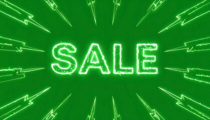 Green neon sale graphic