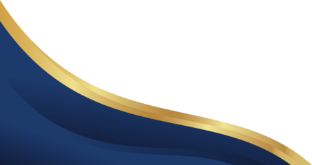 Elegant Navy Blue and Gold Swirl Background
