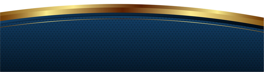 Abstract Blue and Gold Curved Background with Textured Surface