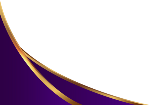 Elegant Purple and Gold Abstract Corner Design