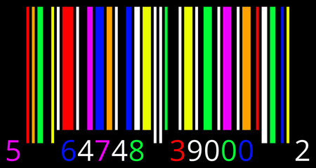 Código PDF417 de barras de colores