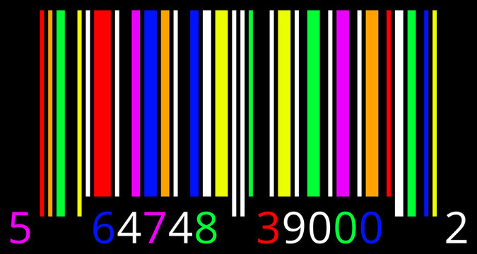 C&oacute;digo PDF417 de barras de colores