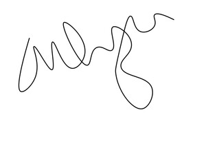 Elegant handwritten signature conveying personal touch and authentic brand identity, perfect for official documents and creative projects seeking a refined aesthetic.