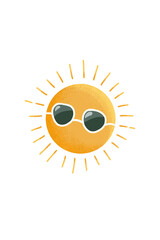sun with glasses
