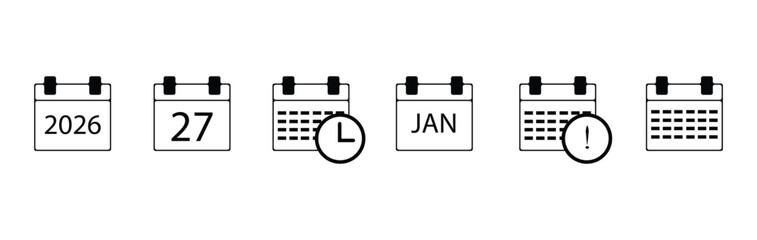 calendar icon, calendar line art - simple line art of calendar,