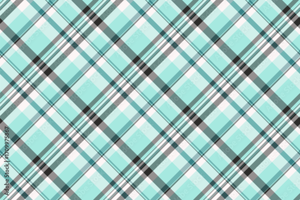 Poster aqua and gray plaid pattern with intersecting lines creating a versatile, classic design. great for 
