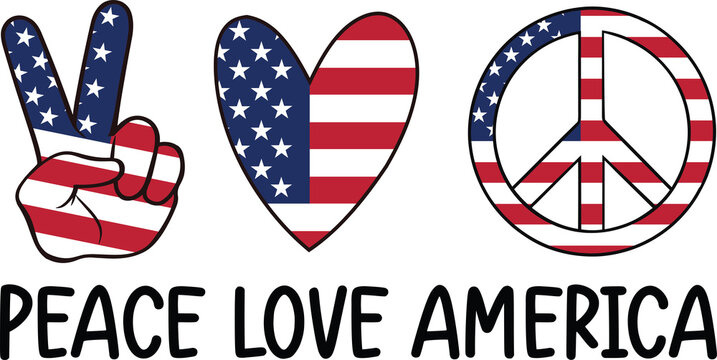 peace love america - 4th of July Vintage t-shirt patriotic clipart, fourth july happy independence day of usa, victorian july quote design sublimation
 - Powered by Adobe