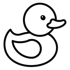 Vector Duck Icon - Simplified Version